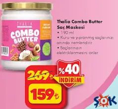 THALİA COMBO BUTTER SAÇ MASKESİ 190 ML fiyat ve kampanya bilgisi